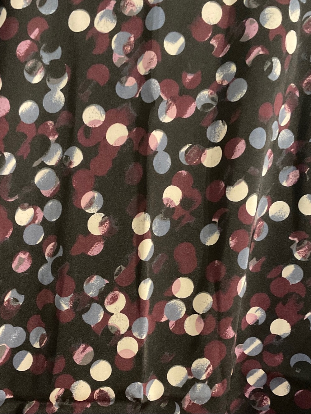 Anne Klein Black Short Sleeve Polka Dot Blouse - Picture 2 of 4
